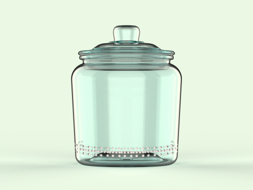 玻璃饼干罐-带盖的食品容器缩略图